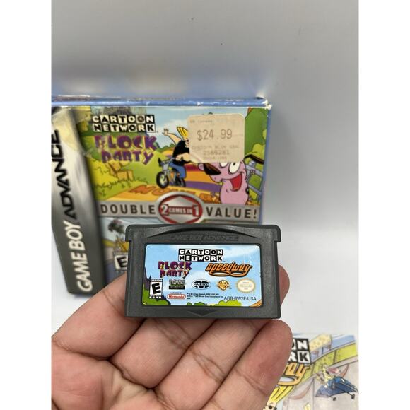 2 Games In 1 Cartoon Network Block Party & Speedway GBA GameBoy Advance - CIB - Picture 3 of 13